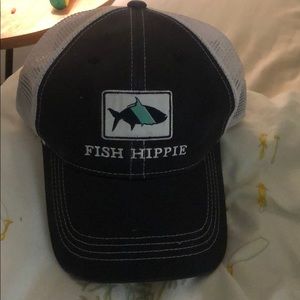 Fish hippie Baseball hat